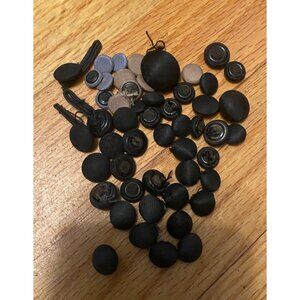 Vintage and Antique Silk and Fabric Buttons Various Sizes